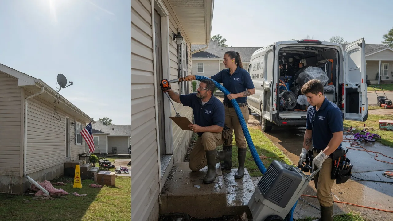 Ceiling Water Damage Restoration in Rush Springs, OK near me